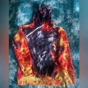 3D graffiti hoodie never worn